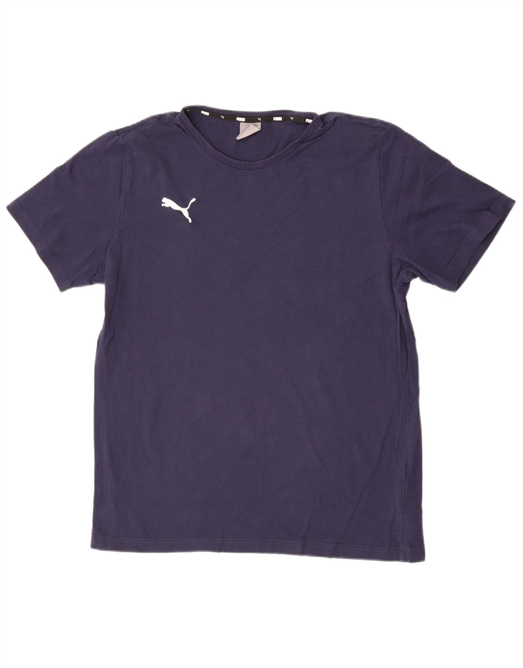 Puma Herre T-Shirt Top Stor Marineblå Bomuld