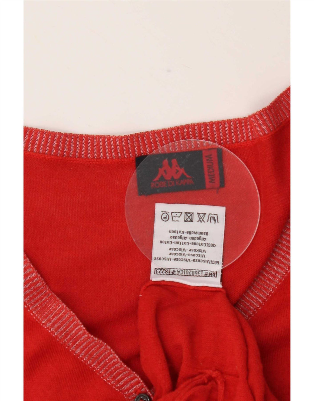 Kappa Dame Cardigan Sweater UK 12 Medium Rød Viscose