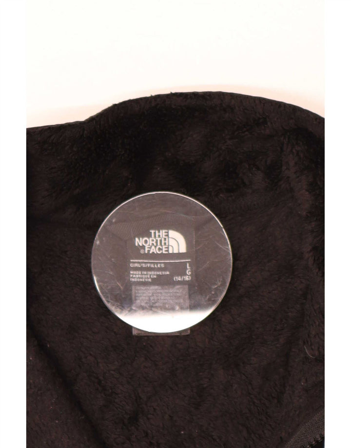 The North Face Girls Liner Fleecejakke 14-15 År Stor Sort Polyester
