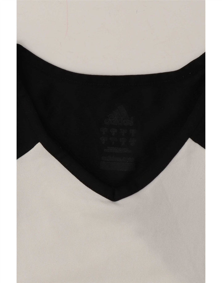 Adidas Herre T-Shirt Top Lille hvid Colourblock