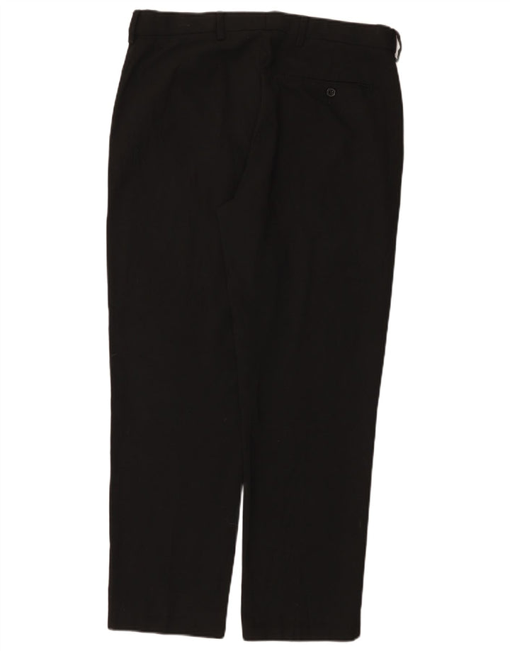 MARKS & SPENCER Herre Regular Fit Chinobukser W34 L28 Sort