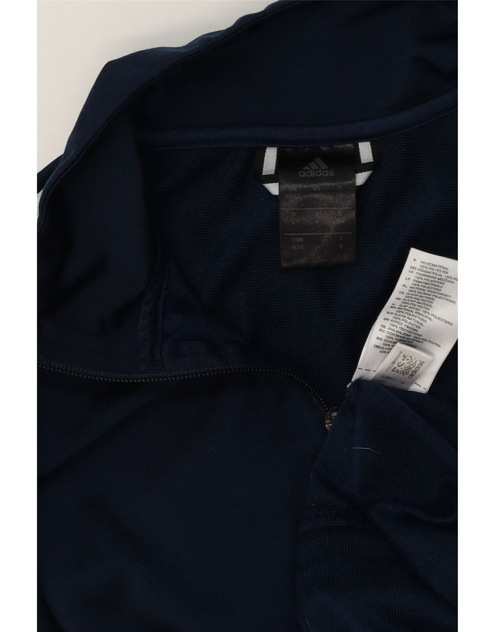 Adidas Træningsdragt til mænd Topjakke UK 40/42 Medium Navy Blue Polyester
