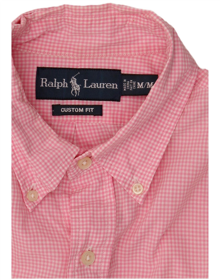 Ralph Lauren Herre Custom Fit skjorte Medium Pink Gingham Cotton