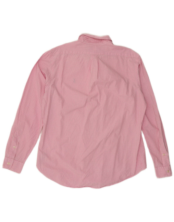 Polo Ralph Lauren Herre Custom Fit Skjorte Large Pink Gingham Cotton