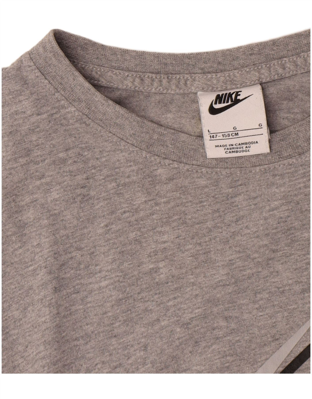 Nike drenge grafisk t-shirt top 12-13 år stor grå flækket