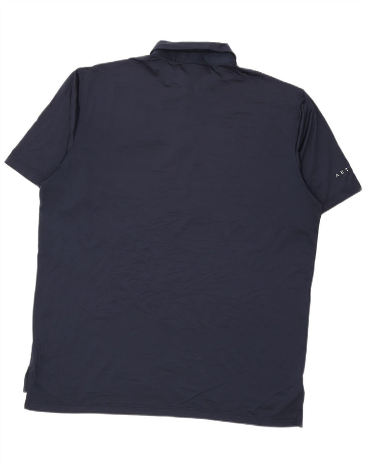 Peter Millar Herre poloshirt Stor marineblå polyester
