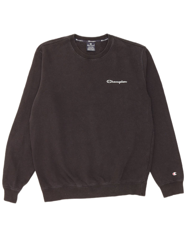 CHAMPION Mens Sweatshirt Jumper Medium Black