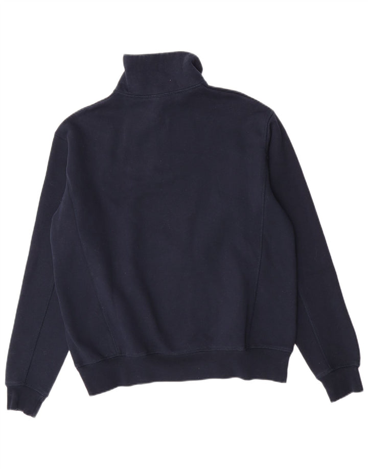 Zara Sweatshirt med lynlås til mænd, lille marineblå polyester