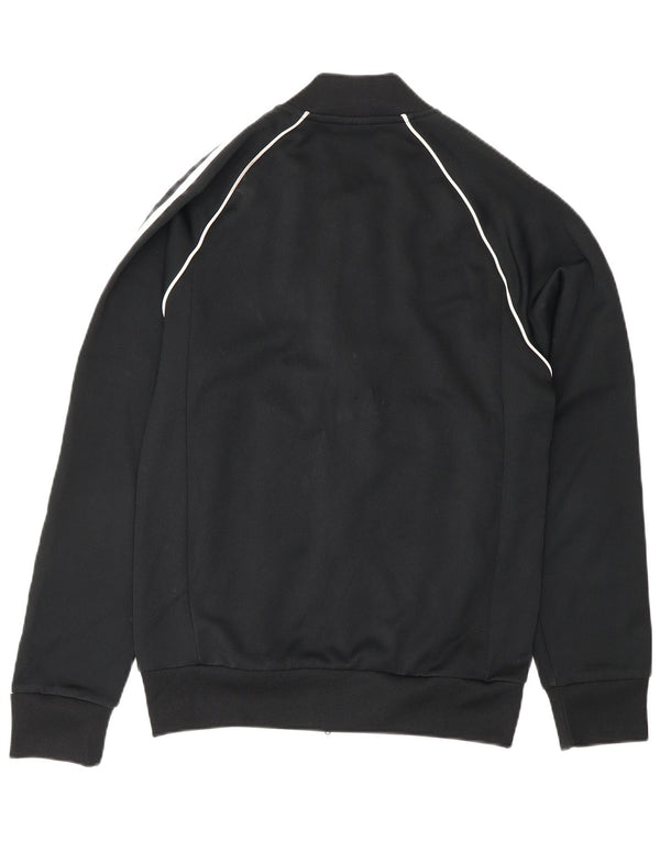 Adidas Mens Regular Fit Tracksuit Top Jacket Small Black Polyester