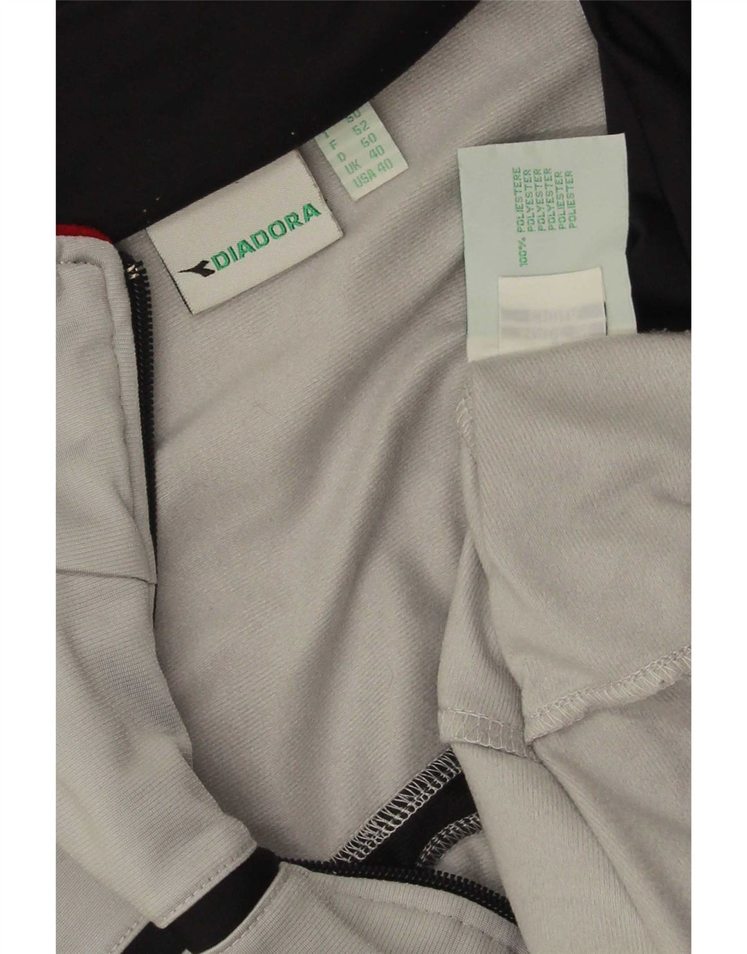 Diadora Herre træningsdragt Topjakke UK 40 Medium Grå Polyester