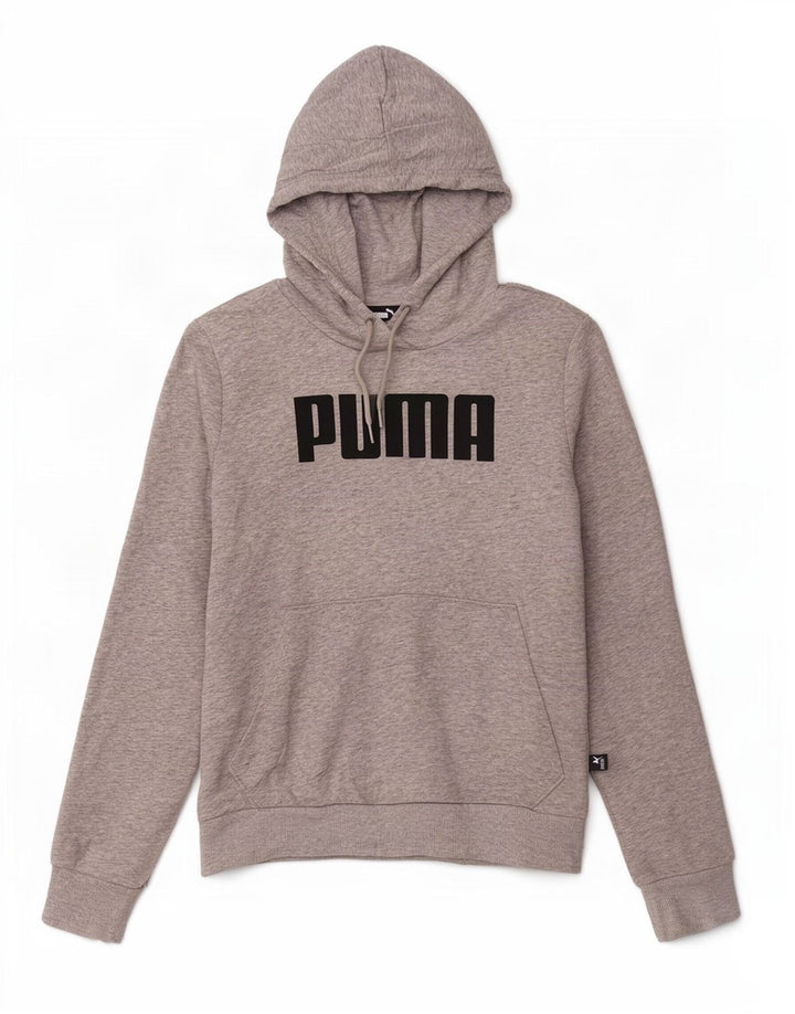 Puma Graphic Hoodie Jumper UK 14 Medium Grey Bomuld