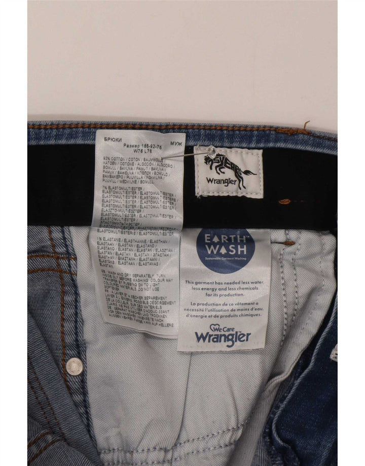 Wrangler Herre Larston Slim Jeans W30 L30 Blå Bomuld