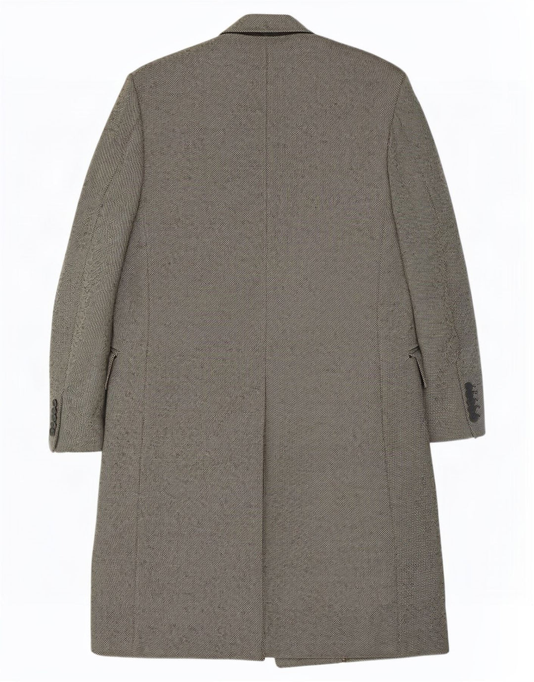 Sidi Herre Double Breasted Coat UK 38 Medium Grey Pinstripe