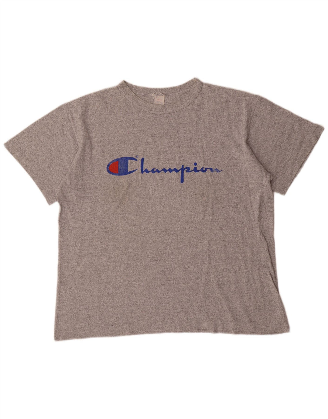Champion Herre Grafisk T-Shirt Top Stor Grå Akryl