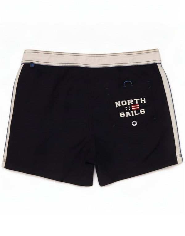 North Sails Mens Swimming Shorts Small Navy Blue Colourblock Polyamide