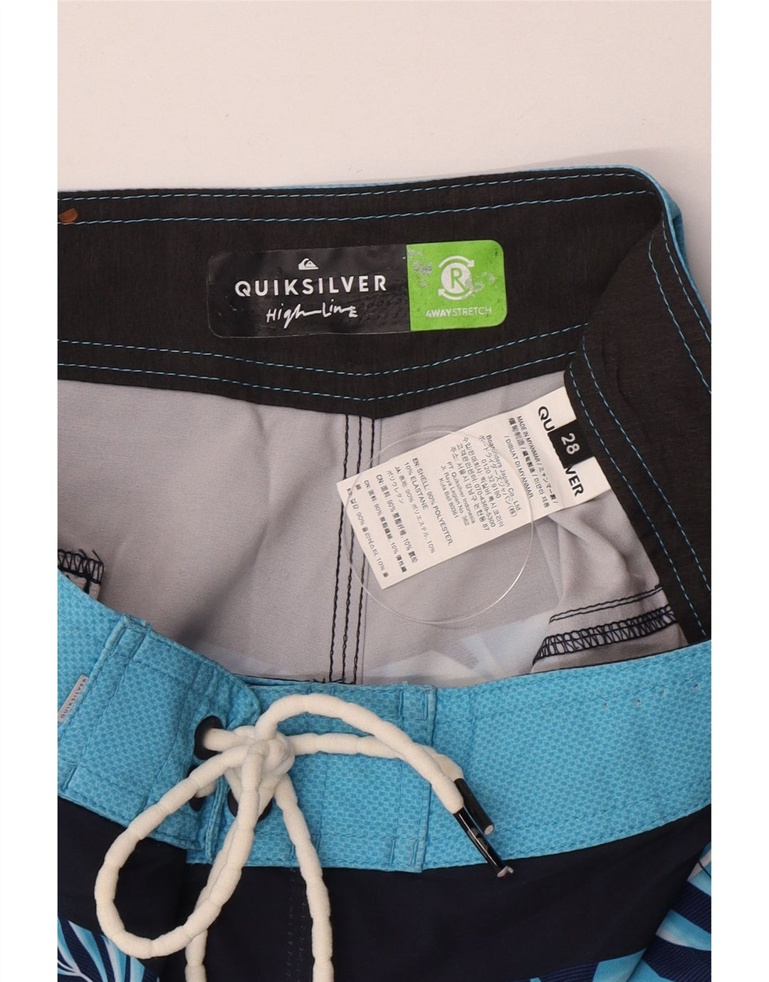 Quiksilver Badeshorts til mænd Small Blue Floral Polyester