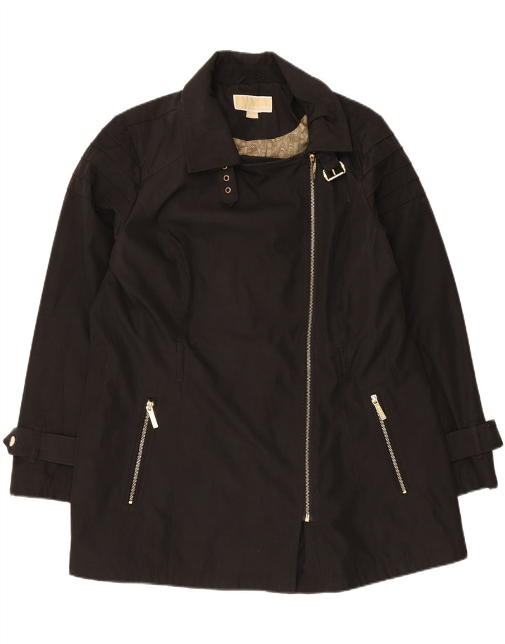 Michael Kors Dame Overfrakke UK 18 XL Sort Polyester