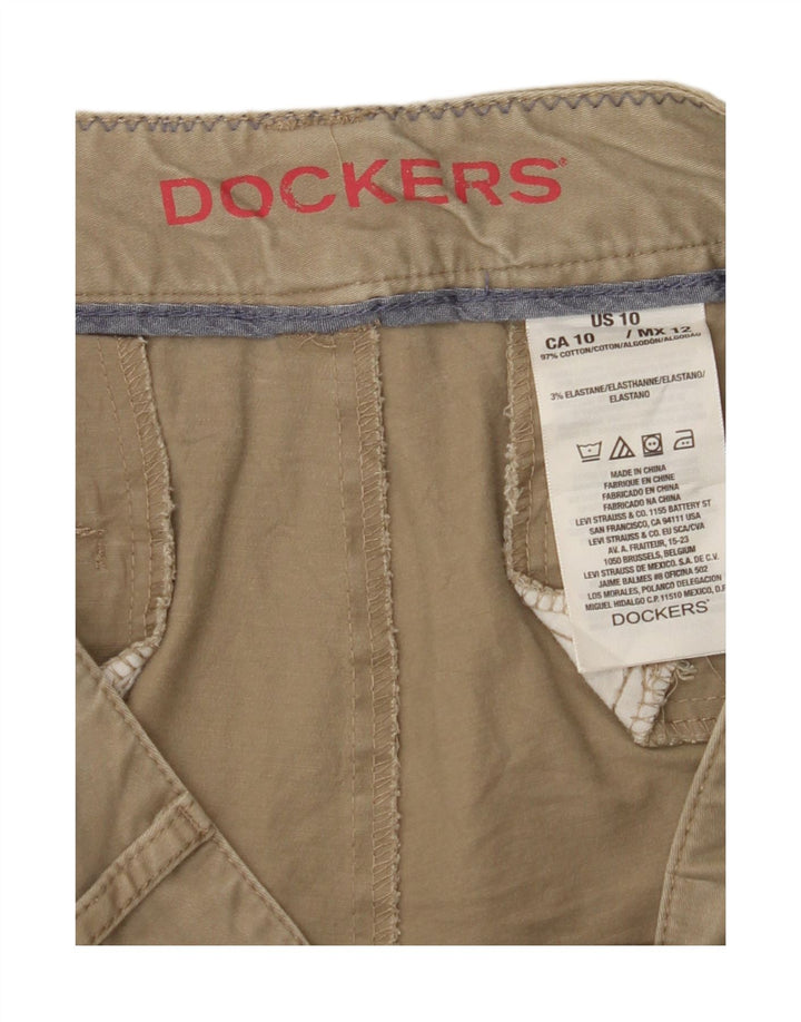 DOCKERS Womens Chino Shorts US 10 Large W32  Beige Cotton Vintage Dockers and Second-Hand Dockers from Messina Hembry 