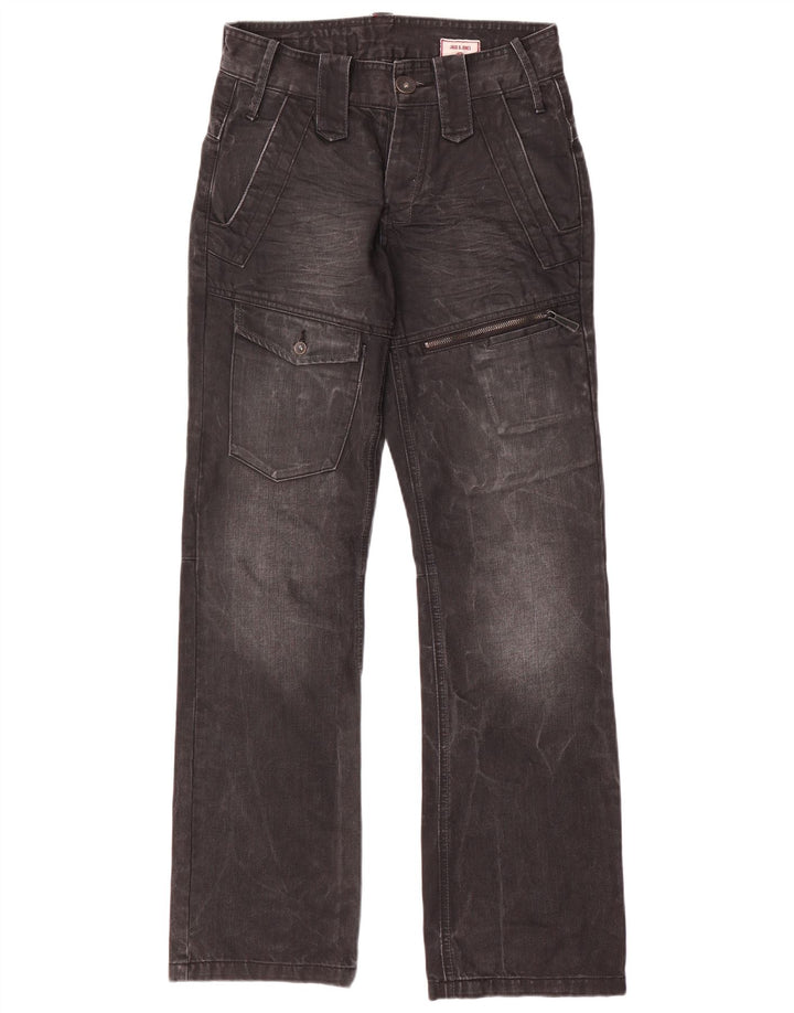 Jack & Jones Herre Cargo Straight Jeans W28 L32 Grå Bomuld