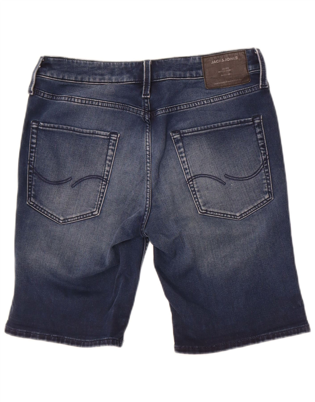 Jack & Jones denimshorts til mænd Small W29 blå bomuld