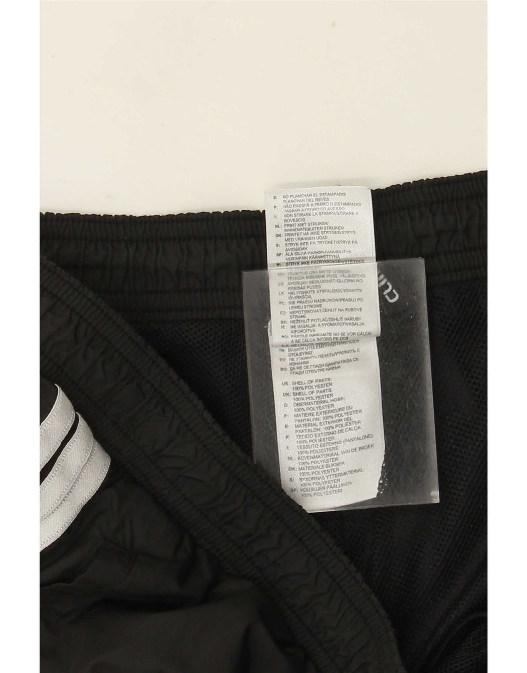 ADIDAS klimasikre træningsdragtsbukser til kvinder UK 12 mellemgrå polyester