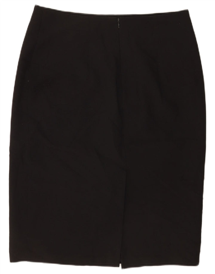 Marks & Spencer Womens Pencil Skirt UK 14 Large W32 Black Polyester
