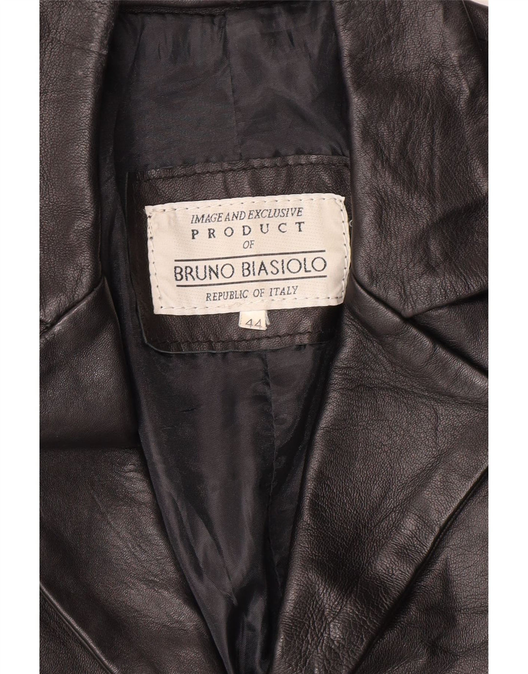 Vintage dame læderjakke IT 44 Medium Black Classic