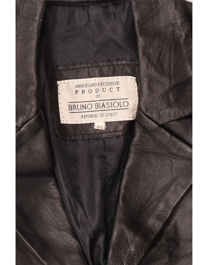 Vintage dame læderjakke IT 44 Medium Black Classic