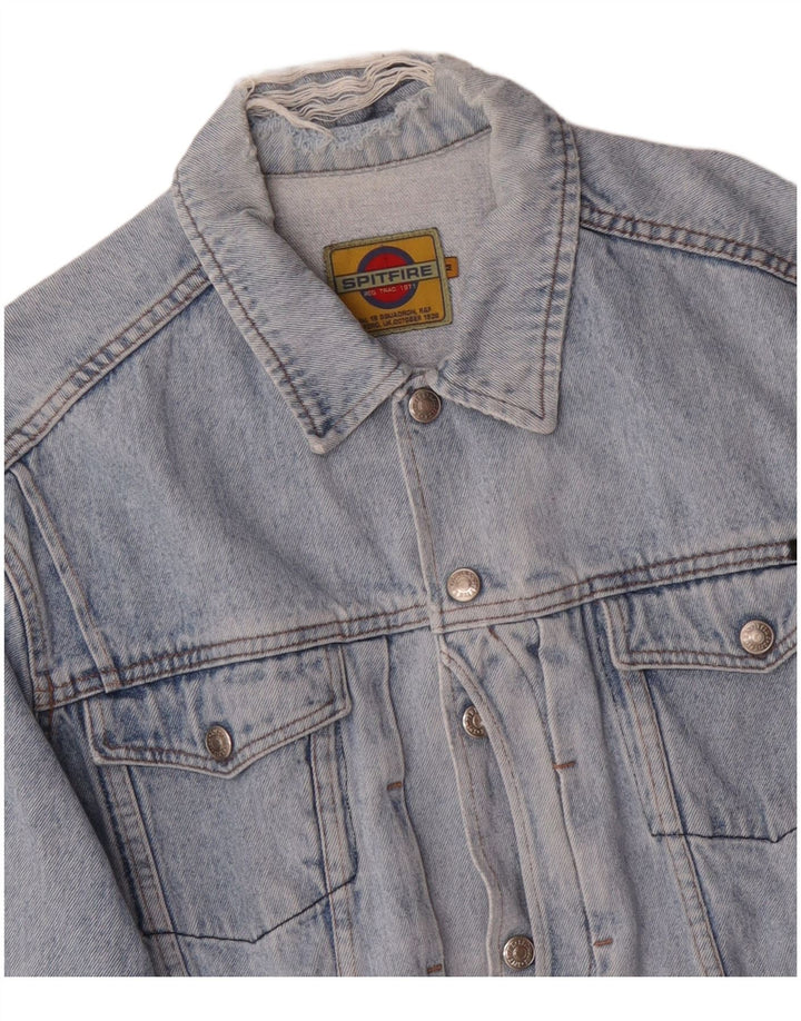 SPITFIRE Denimjakke til mænd UK 38 Medium Blue Cotton