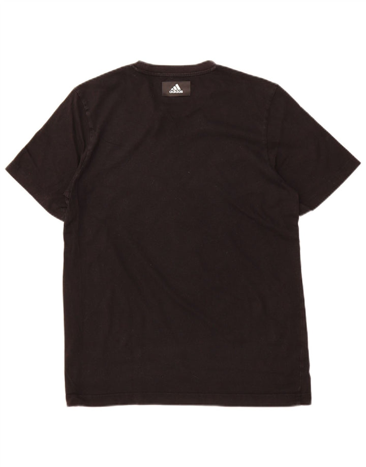 ADIDAS Grafisk T-shirt top til mænd, lille sort bomuld