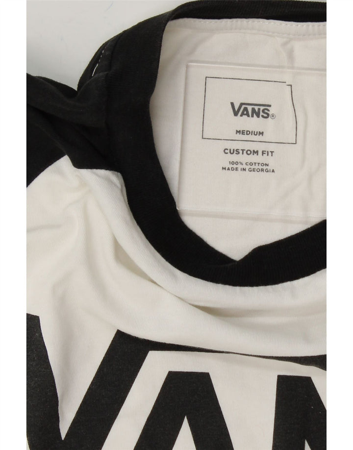 VANS Womens Graphic Graphic UK 14 Medium White Colourblock Cotton Vintage Vans and Second-Hand Vans from Messina Hembry 