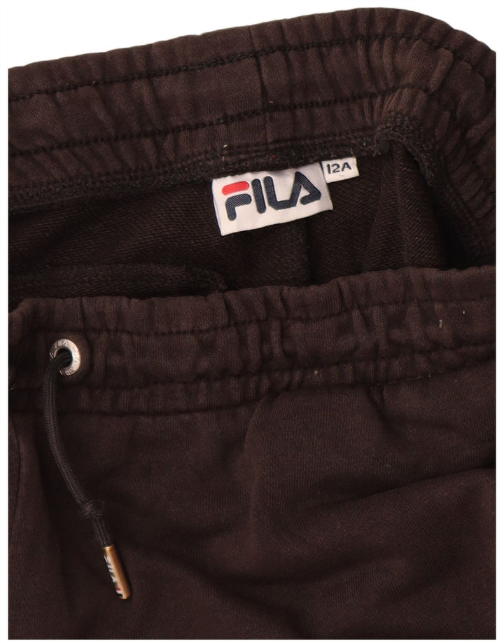 FILA Træningsdragt til drenge Bukser Joggers 11-12 år Sort