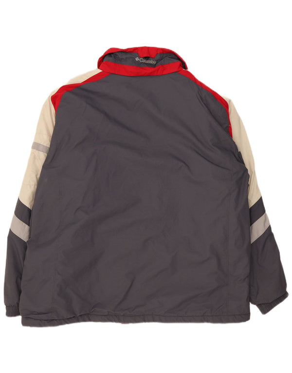 Columbia Herre Windbreaker Jacket UK 44 2XL Grå Colourblock Nylon