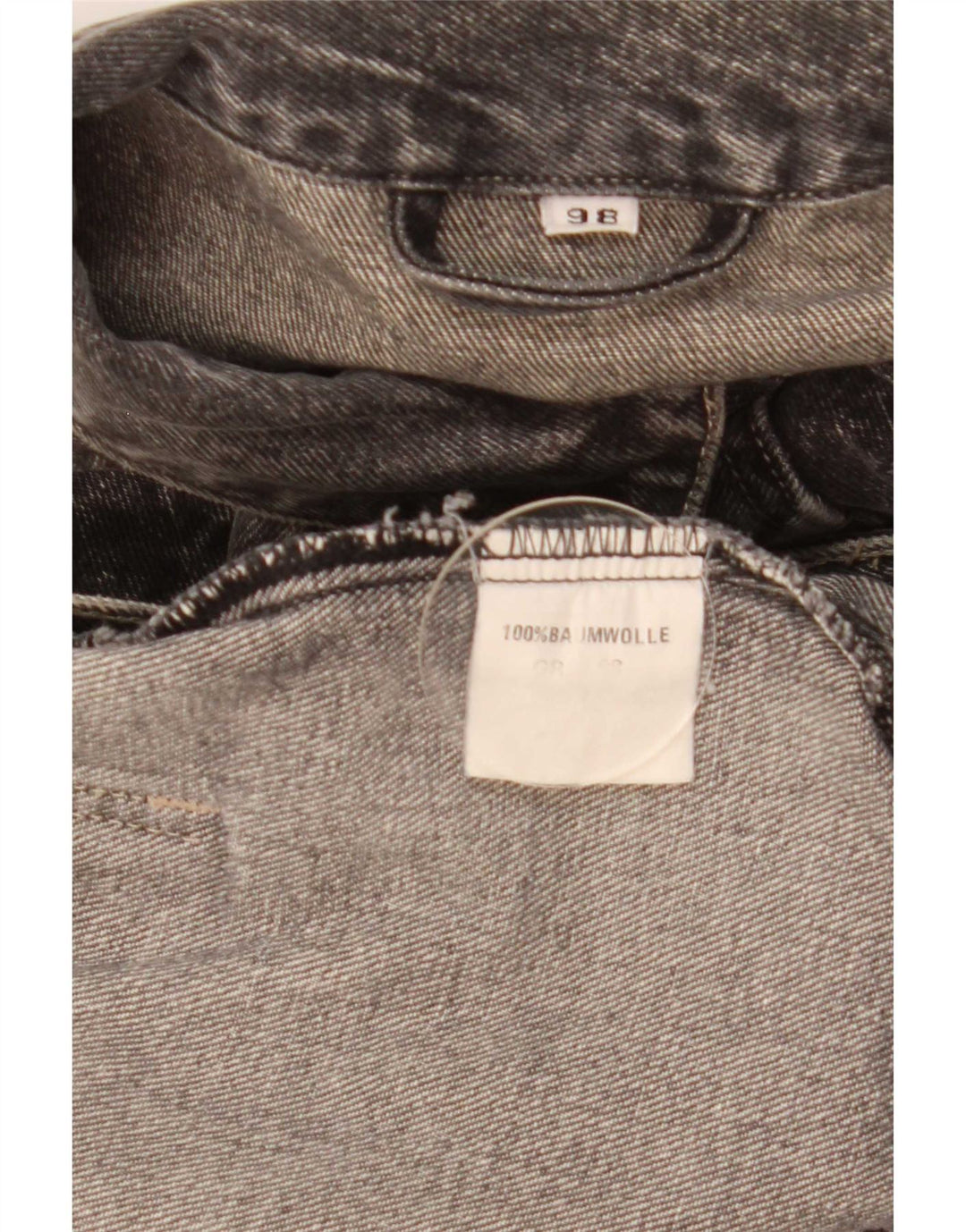 Vintage denimjakke til mænd UK 42 XL Grå bomuld