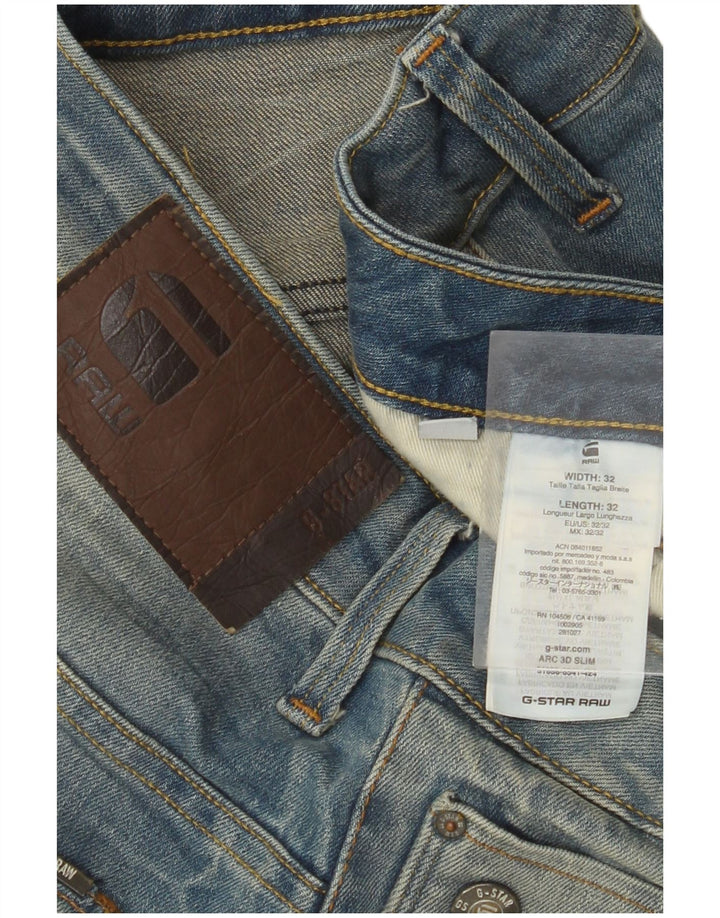 G-STAR Herre 3D Arc Slim Jeans W32 L32 Blå Bomuld