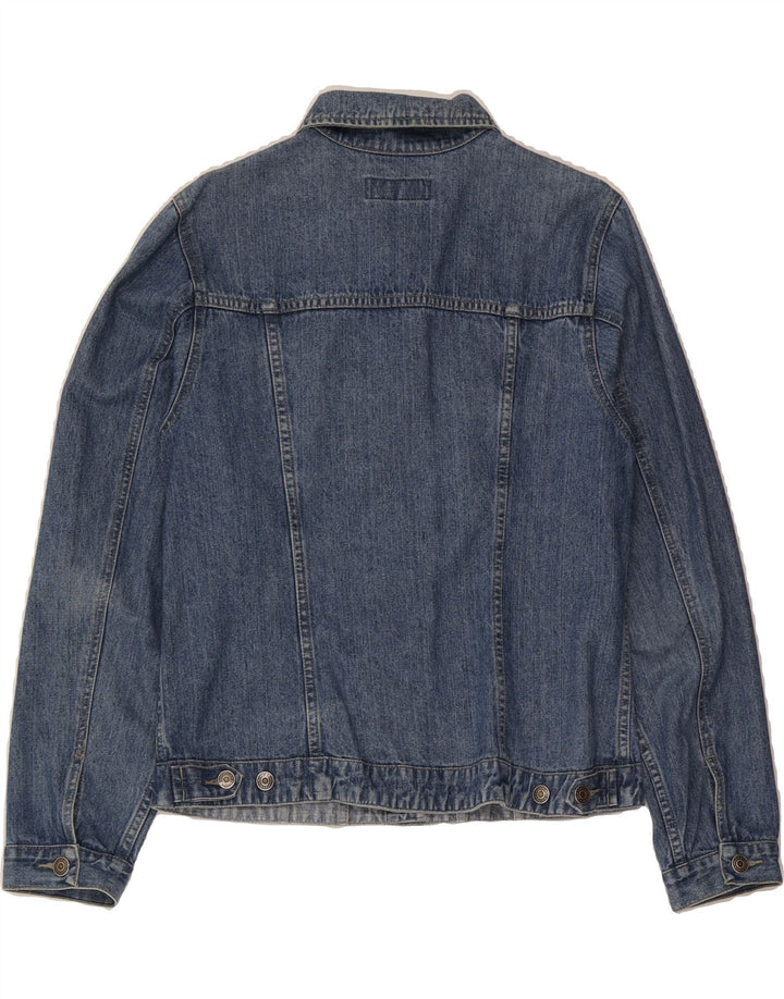 ST. BERNARD Womens Denim Jacket UK 14 Medium Blue Cotton Vintage St. Bernard and Second-Hand St. Bernard from Messina Hembry 