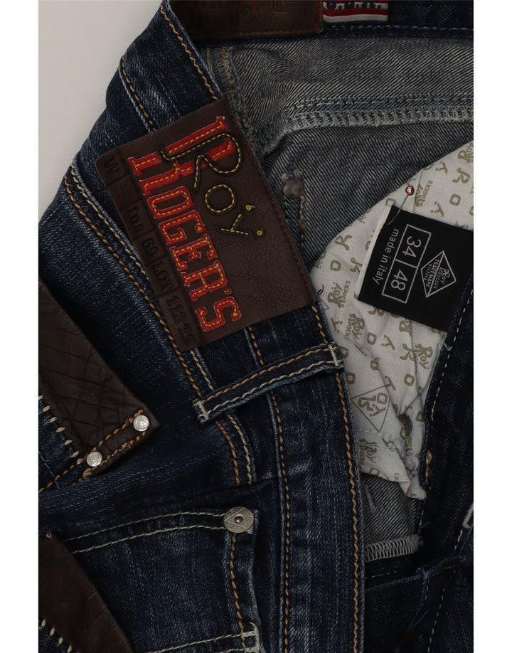 Roy Rogers Straight Jeans til mænd W34 L31 blå bomuld