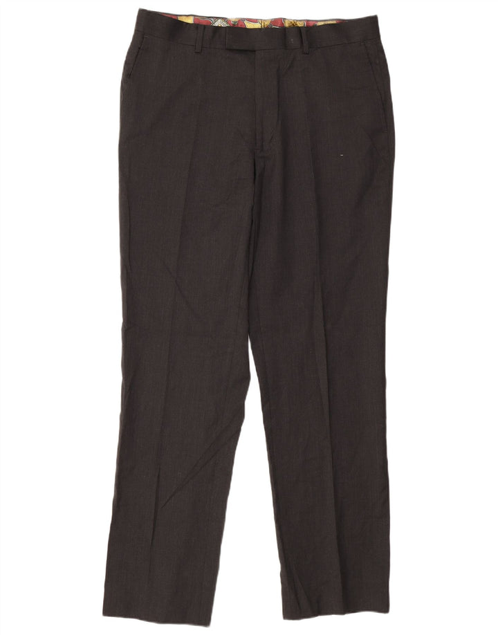 Ted Baker Herre 2-knap 2-delt jakkesæt UK 40 Large W34 L31 Grå uld