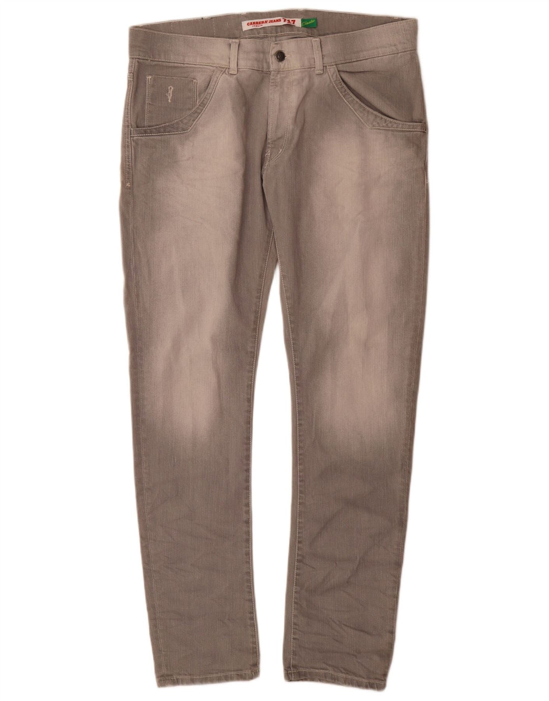 Carrera Mens 717 Slim Jeans W38 L33 Grå Bomuld