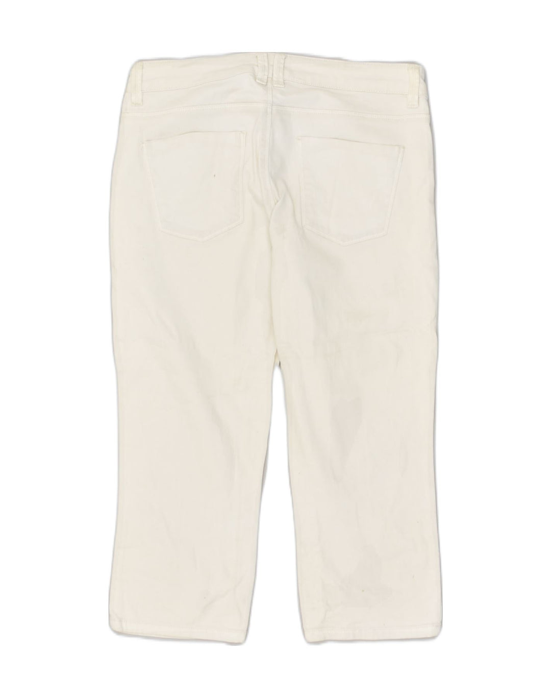 MASSIMO DUTTI Womens Straight Capri Jeans W32 L21  White | Vintage Massimo Dutti | Thrift | Second-Hand Massimo Dutti | Used Clothing | Messina Hembry 