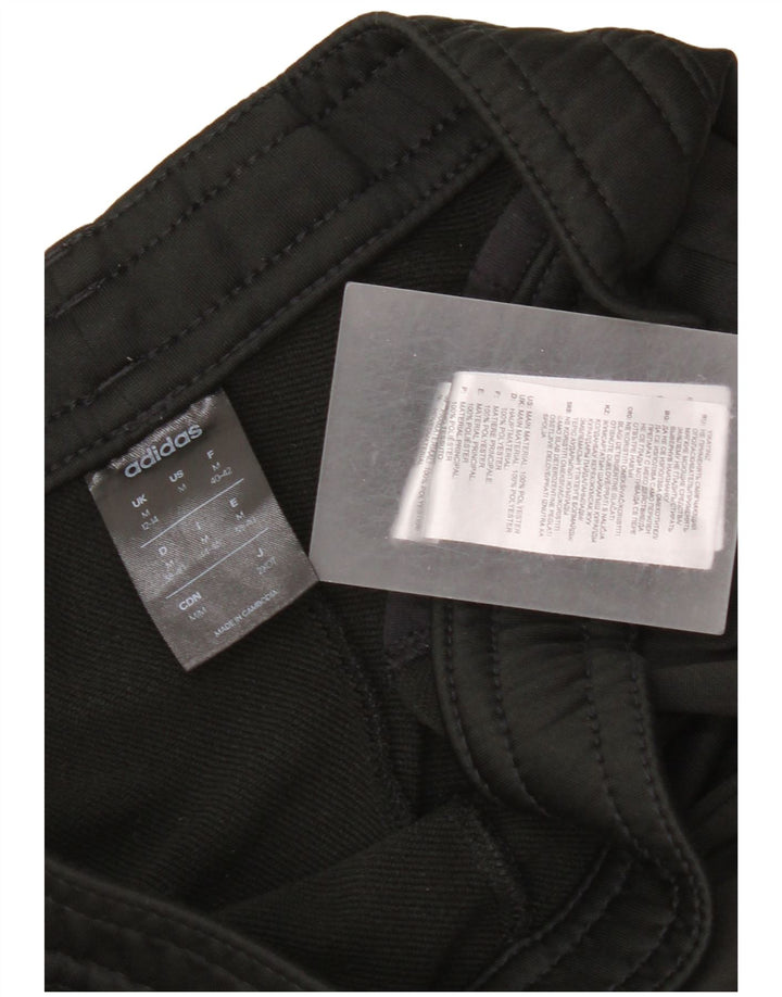 Adidas Dame træningsdragt Bukser Joggers UK 14 Medium Sort Polyester