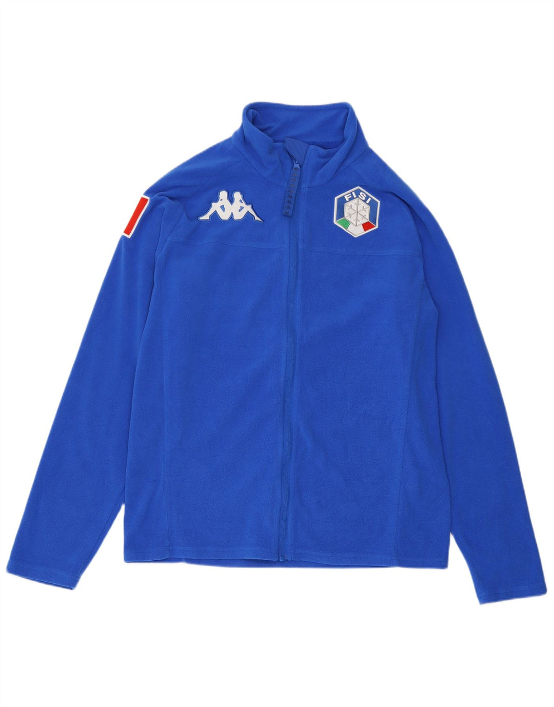 Kappa Dame Gara Graphic Fleecejakke UK 16 Stor Blå Polyester
