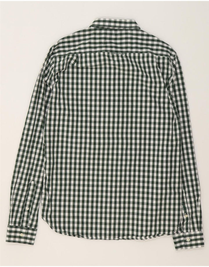 SUPERDRY Herreskjorte XL Grøn Gingham Bomuld