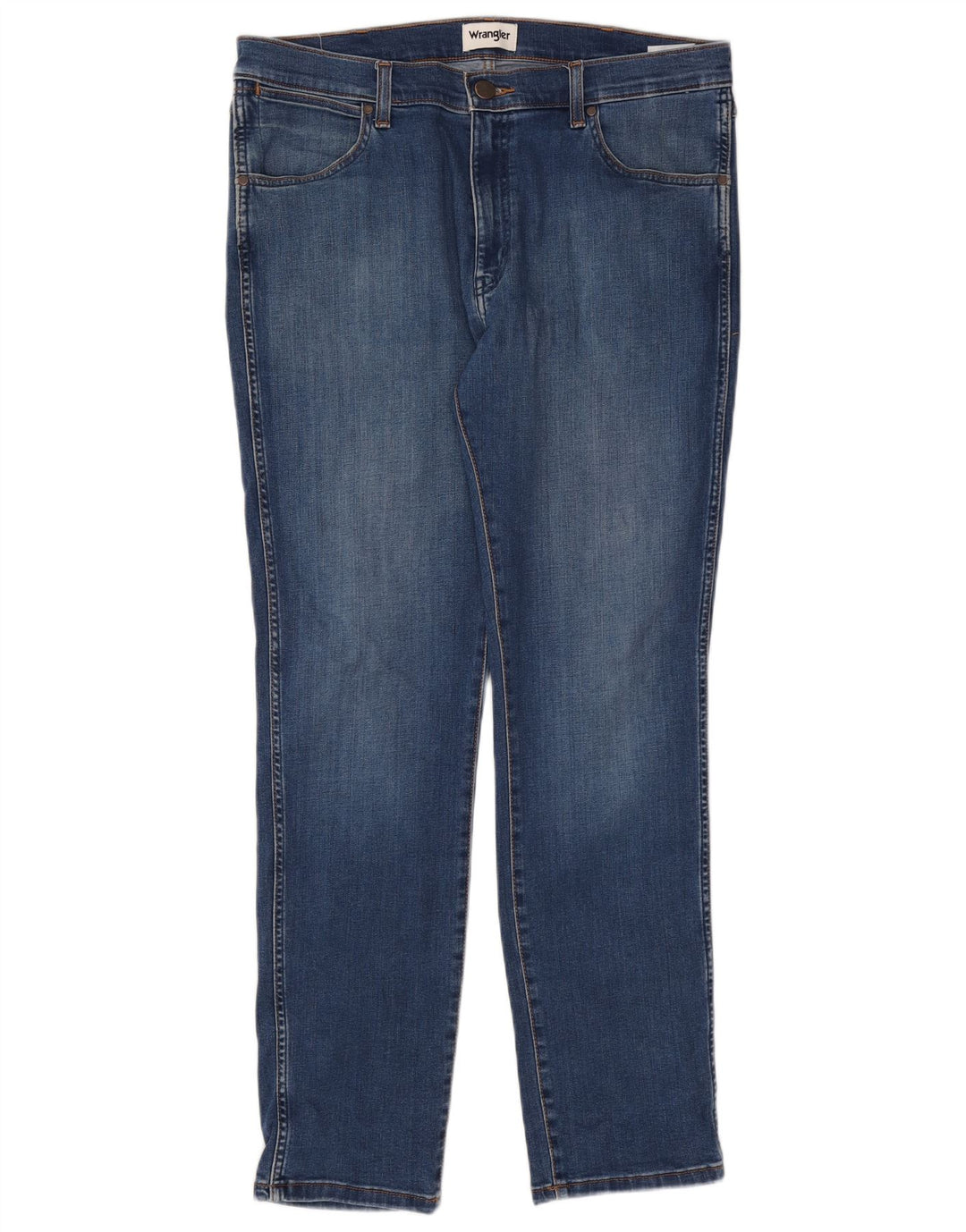 Wrangler Herre Larston Slim Jeans W36 L32 Blå Bomuld
