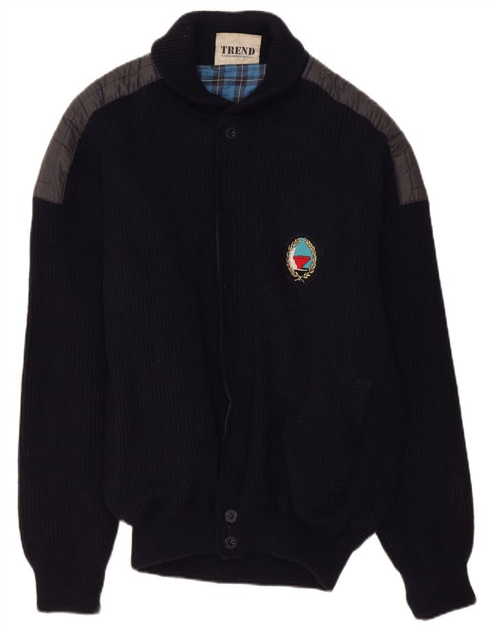 North Pole Herre Cardigan Sweater XL Marineblå Uld