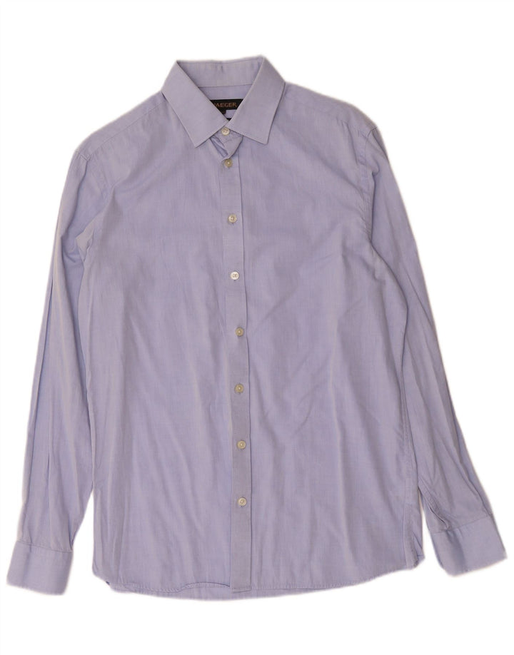 Jaeger herreskjorte str. 15,5 Medium Blue Cotton
