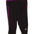 Adidas Womens Climalite Capri Leggings UK 12 Medium Black Colourblock