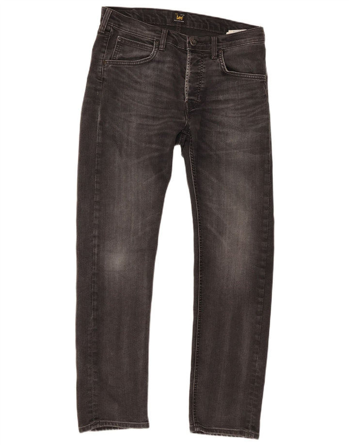 Lee Mens Daren Straight Jeans W31 L30 Grå Bomuld