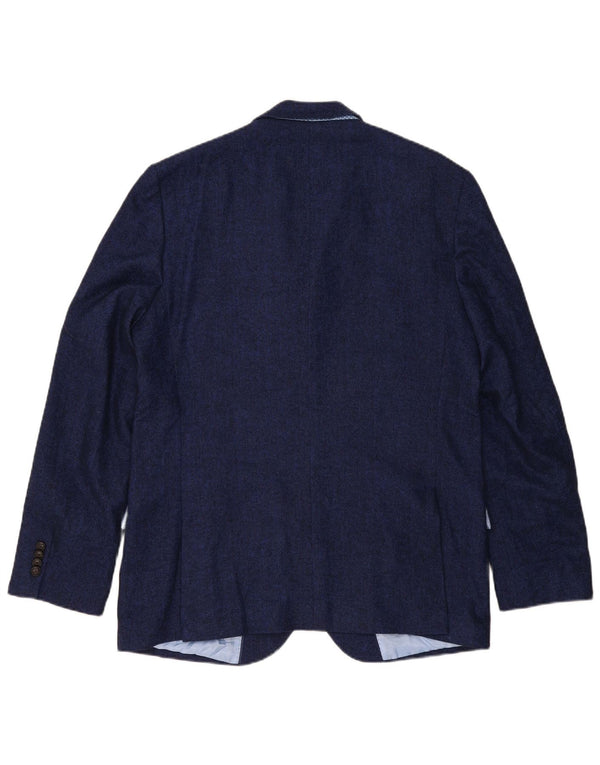 Marks & Spencer herre 2-knaps blazerjakke UK 44 XL marineblå sildeben