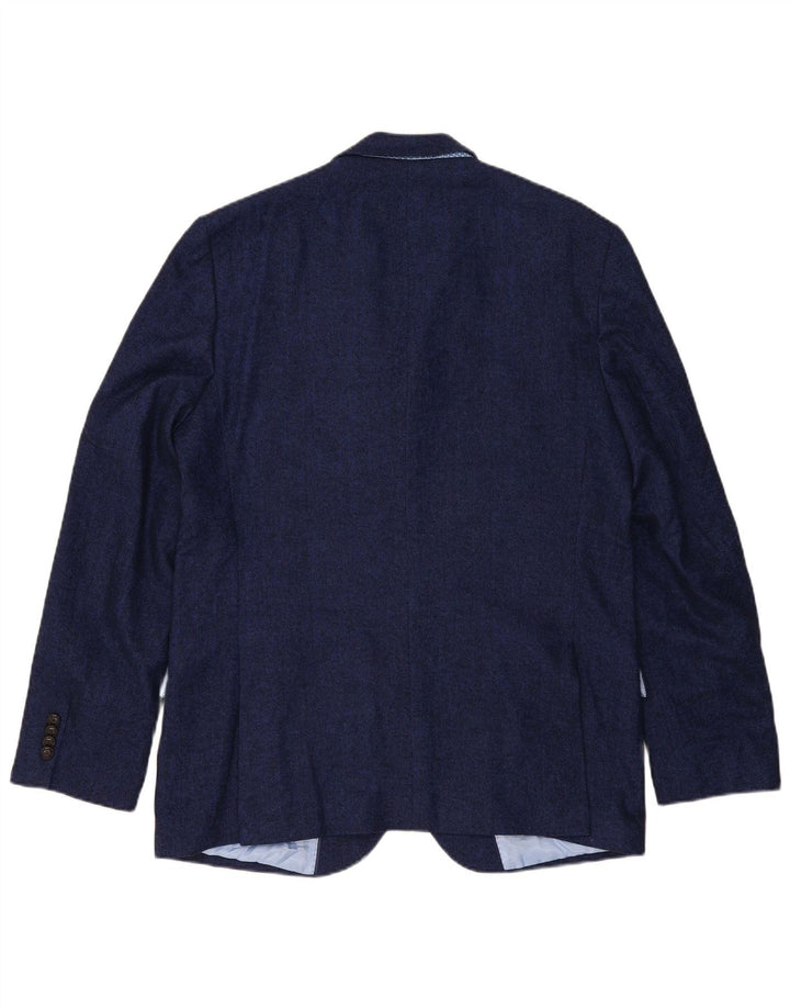 Marks & Spencer herre 2-knaps blazerjakke UK 44 XL marineblå sildeben